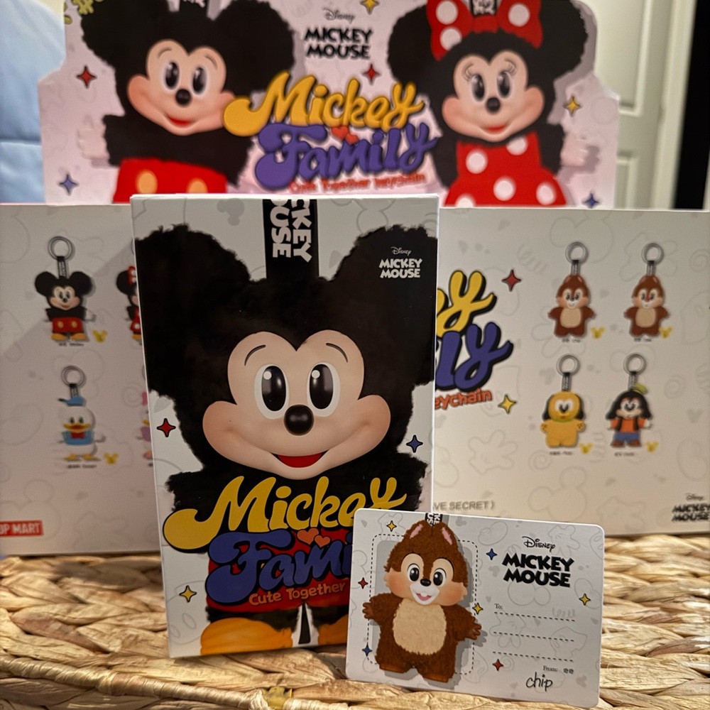 Pop Mart Mickey Family Cute Together “Chip” Keychain